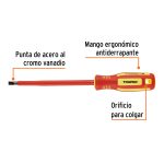 Desarmador dieléctrico plano 1/4" x 6", Truper - Imagen 3