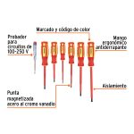 Juego 6 desarmadores dieléctricos y 1 probador de corriente - Truper - Imagen 3