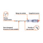 Desarmador plano de golpe 1/4" x 4", Truper Expert - Imagen 3