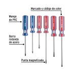 Juego de 6 desarmadores mango de PVC - Pretul - Imagen 3