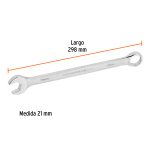 Llave combinada extralarga 21 mm x 298 mm de largo, Expert - Imagen 3