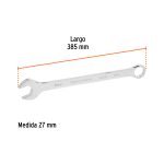 Llave combinada extralarga 27 mm x 385 mm de largo, Expert - Imagen 4