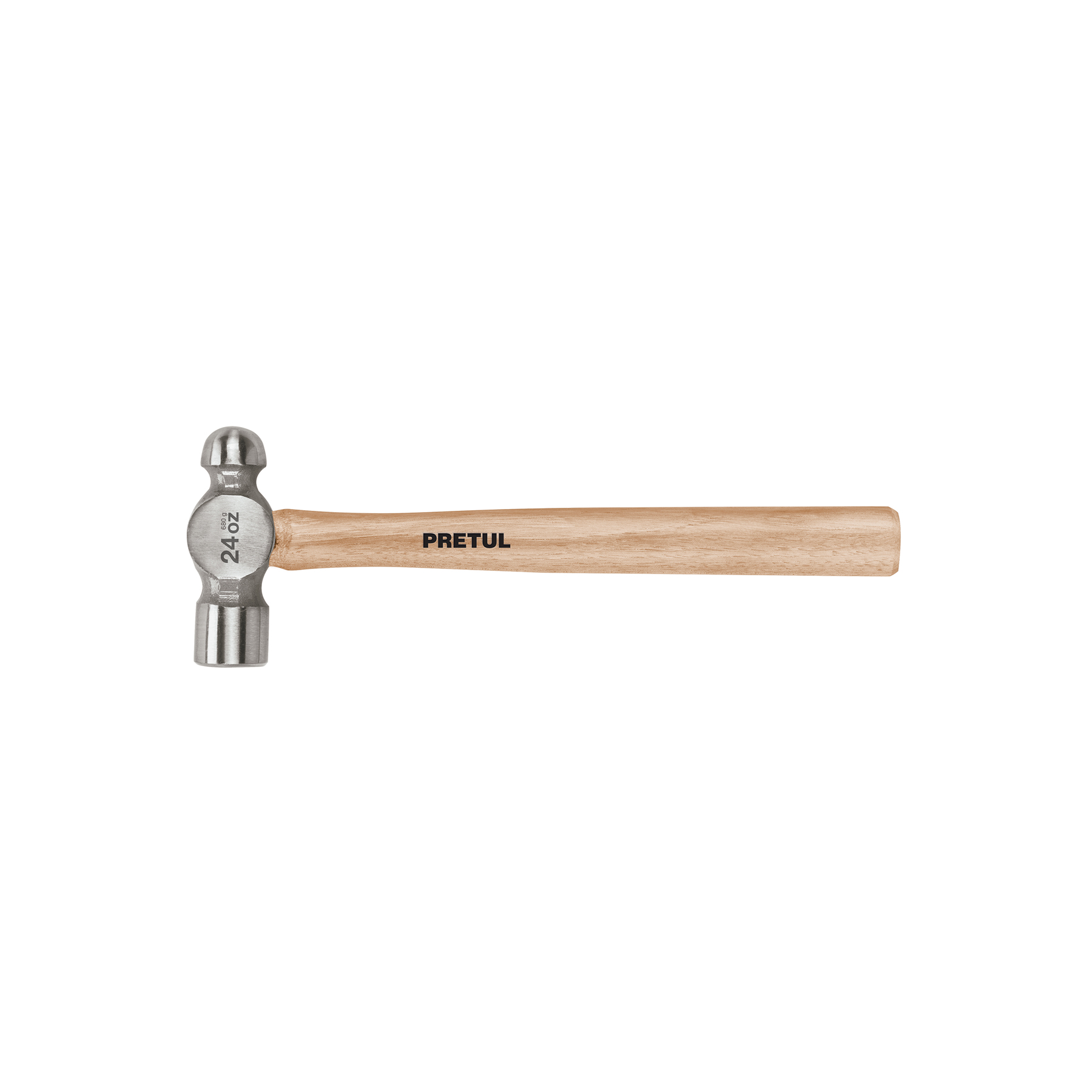 MB-24P Martillo pulido de bola 24 oz mango madera, PRETUL - Imagen 1