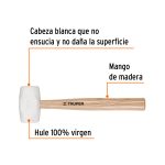 Mazo de hule 16 oz, TRUPER - Imagen 2