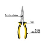 Pinza de punta y corte 7" mango Comfort Grip, Pretul - Imagen 3