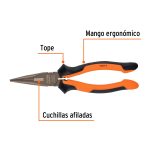 Pinza punta y corte 8" mango Comfort Grip, Truper Expert - Imagen 3